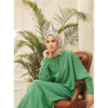 Graceful Long Dress Clothes – Printed Batwing Sleeves with Everyday Ease - Image 5