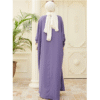 Graceful Long Dress Clothes – Printed Batwing Sleeves with Everyday Ease - Image 4