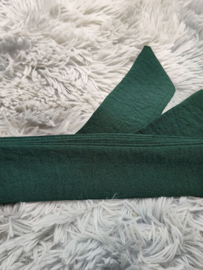 Alternative view of Graceful Style Abaya Dress – Embroidered Design with Belted Elegance
