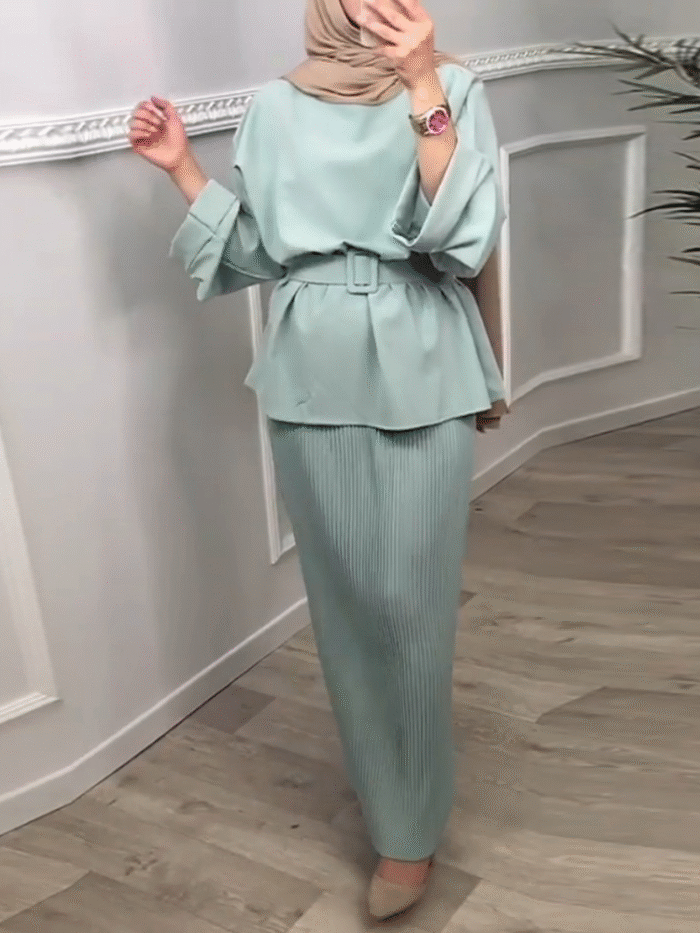 Alternative view of Chic Skirt Suit Ladies – Modern Modest Set in Versatile Colors