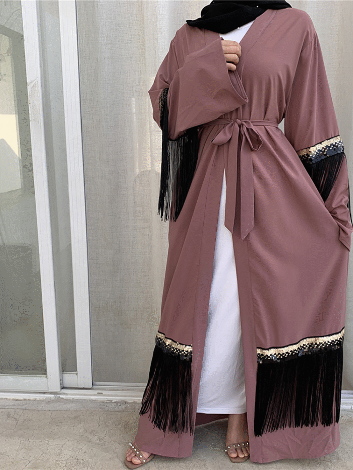 Alternative view of Breathtaking Black Summer Abaya – Lightweight Stretch Comfort for Every Season