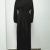 Luxury Abaya Kaftan Online – Rose Satin Elegance for Modern Modest Fashion - Image 4