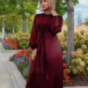 Luxury Abaya Kaftan Online – Rose Satin Elegance for Modern Modest Fashion - Image 8