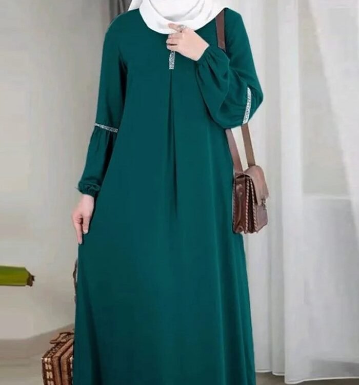 Women's Fashion Long Sleeve closed abaya Dress