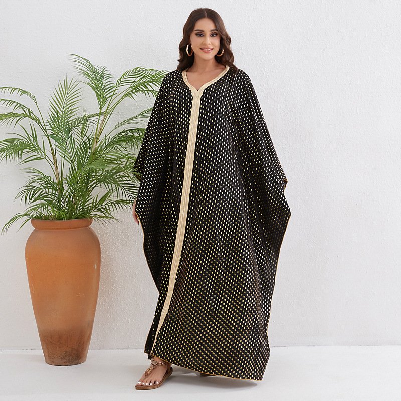 black abaya, Fashion Robe Dress 6 black abaya, Fashion Robe Dress - Image 6