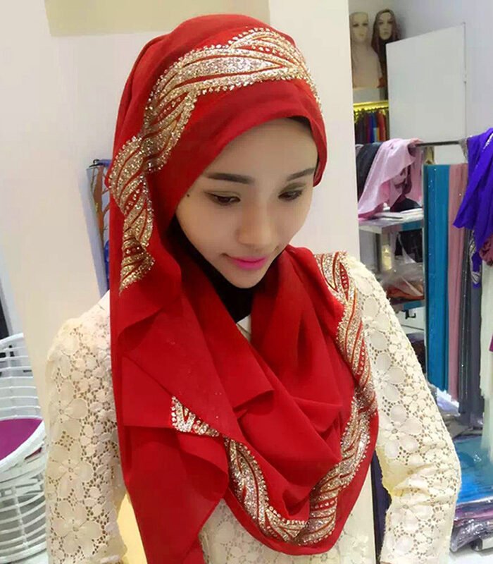 gold scarf