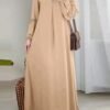 Women's Fashion Long Sleeve closed abaya Dress - Image 9