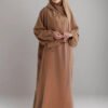 eid abaya, Women's Fashion Solid Color Robe Dress - Image 5