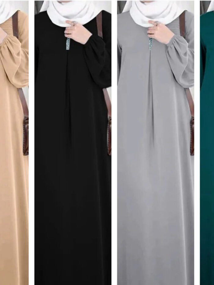 Alternative view of Women's Fashion Long Sleeve closed abaya Dress