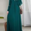 Women's Fashion Long Sleeve closed abaya Dress - Image 6