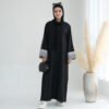 abaya black, Fashion Stitching Series Elegant Dress - Image 6