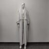 White open abaya, abaya coat style - Image 3