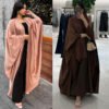 Women's Fashion Satin abaya and kaftan - Image 2