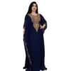abaya and kaftan, Dress Embroidered Lace  Robe - Image 5