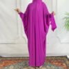 Women's Robe Solid Color Hooded abaya and hijab - Image 2