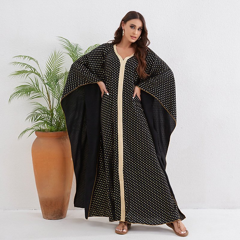 black abaya, Fashion Robe Dress 5 black abaya, Fashion Robe Dress - Image 5