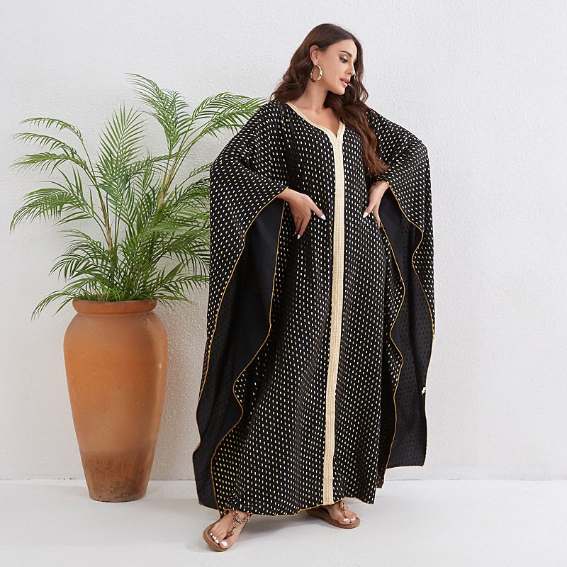 black abaya, Fashion Robe Dress 2 black abaya, Fashion Robe Dress - Image 2