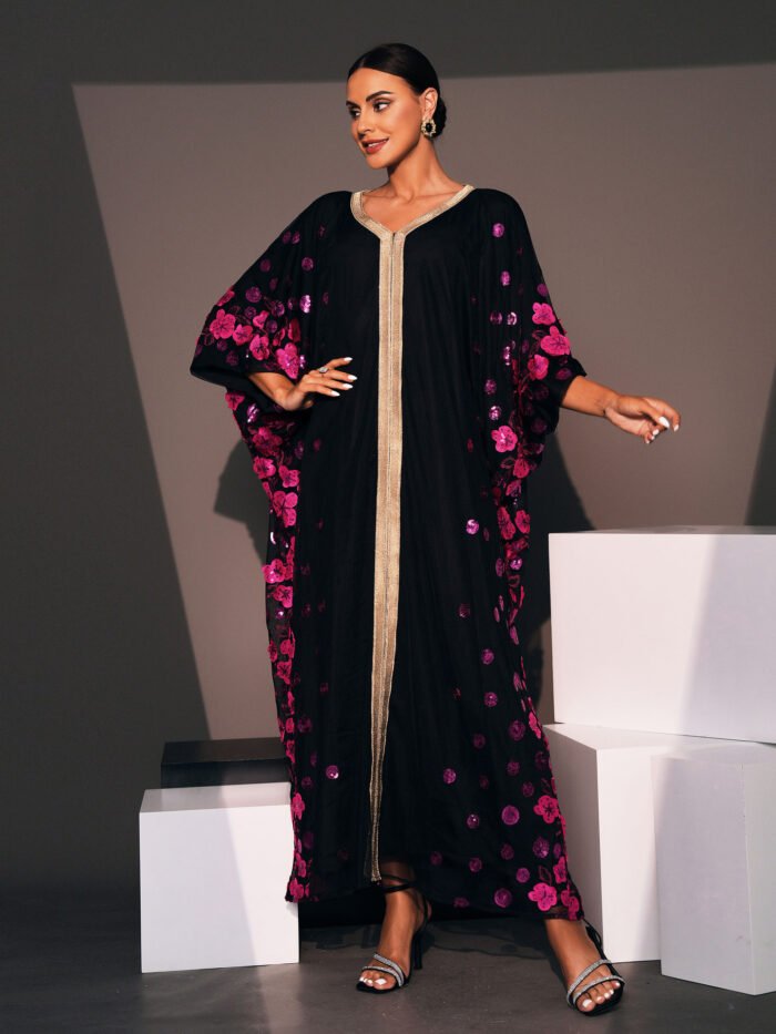 Alternative view of Exclusive Abaya Clothes Dubai – Lightweight Summer Black Abaya