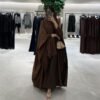 Women's Fashion Satin abaya and kaftan - Image 3