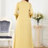 Fashion Dress yellow abaya dress - Image 10