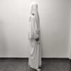 White open abaya, abaya coat style - Image 8