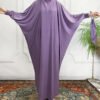 Women's Robe Solid Color Hooded abaya and hijab - Image 4