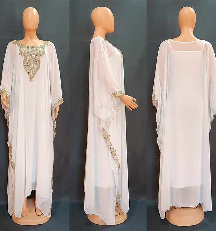 Alternative view of abaya and kaftan, Dress Embroidered Lace  Robe