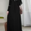 Women's Fashion Long Sleeve closed abaya Dress - Image 3