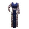 Elegant Islamic Dress – Flowing Ruffle Detail in Purple & Blue - Image 9