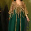 Stunning Golden Dress – Embossed Lace Two-Piece Set for Show-Stopping Style - Image 9