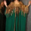 Stunning Golden Dress – Embossed Lace Two-Piece Set for Show-Stopping Style - Image 7