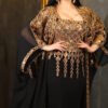 Stunning Golden Dress – Embossed Lace Two-Piece Set for Show-Stopping Style - Image 8