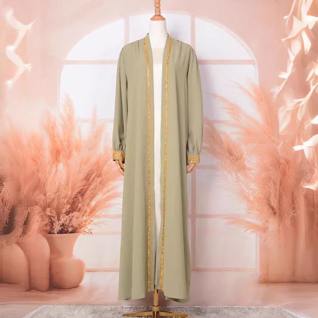 Luxurious Open Abaya Fashion – Elegant & Timeless Modesty 1 open abaya fashion