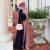closed fashion abaya, 2-piece Set Dress - Image 4