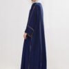 Vibrant Abaaya – Flowing Dark Blue Modesty in One-Size Comfort - Image 5
