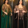 Stunning Golden Dress – Embossed Lace Two-Piece Set for Show-Stopping Style - Image 2