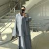 women abaya,Long Sleeve Shirt Outfit - Image 4