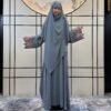 woman clothes shops,Fashion Solid Color Women Dress Robe Suit - Image 4