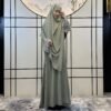 woman clothes shops,Fashion Solid Color Women Dress Robe Suit - Image 2