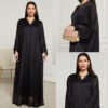 abayas dresses,Women's Fashion Two-piece Suit Dress Robe - Image 2