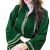 ladies clothes shopsWomen's Diamond Ribbon Loose Swing Dress Musilm Robe - Image 2