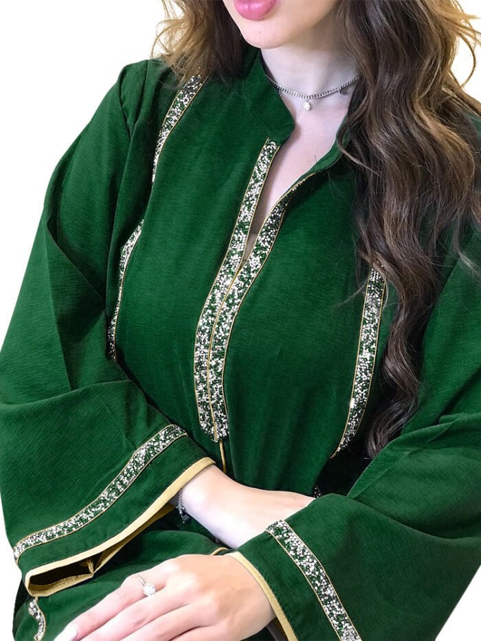 Alternative view of ladies clothes shopsWomen's Diamond Ribbon Loose Swing Dress Musilm Robe
