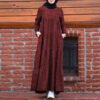 clothes abaya UK, Cotton Linen Dress - Image 4