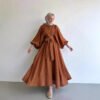 fashion abaya outfit,Muslim Fashion Suit,two pcs - Image 3