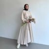 fashion abaya outfit,Muslim Fashion Suit,two pcs - Image 6