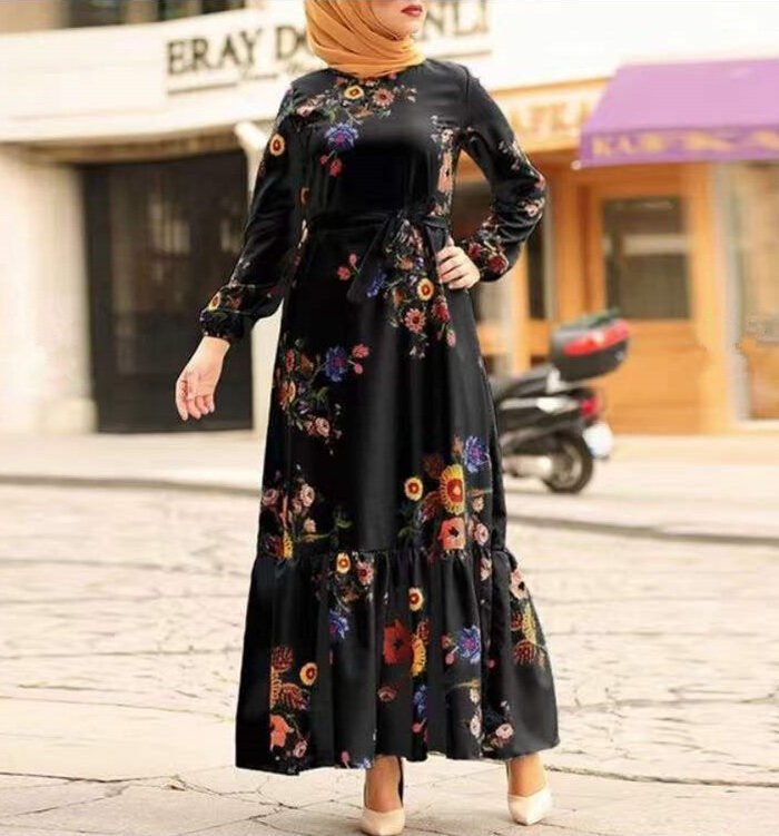 Alternative view of abaya hot fashion,  Turkish Muslim Women's Long Sleeve