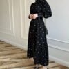 Breezy Dress for Summer – Floral A-Line with Adjustable Waist & Long Sleeves - Image 4