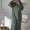 ❄️ Elegant & Cozy Winter Dress – Stay Warm in Style 10 a woman taking a selfie ,Winter dress
