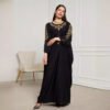 muslim women,Fashionable Elegant Blouse Embroidered Dress - Image 4