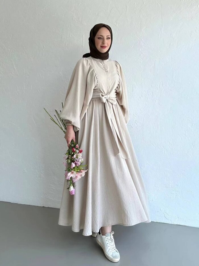 Alternative view of fashion abaya outfit,Muslim Fashion Suit,two pcs